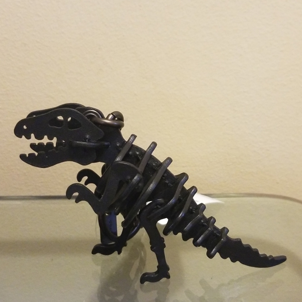 NWT Coach Leather T-Rex Key Chain